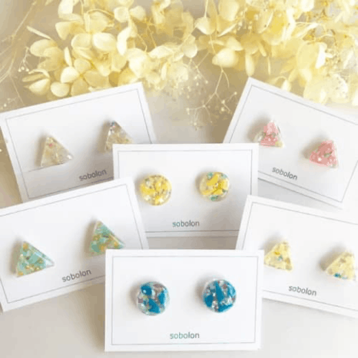 しかくイヤリング